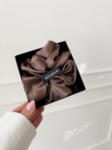 POSHYOU Duża jedwabna gumka MOCHA MOUSSE