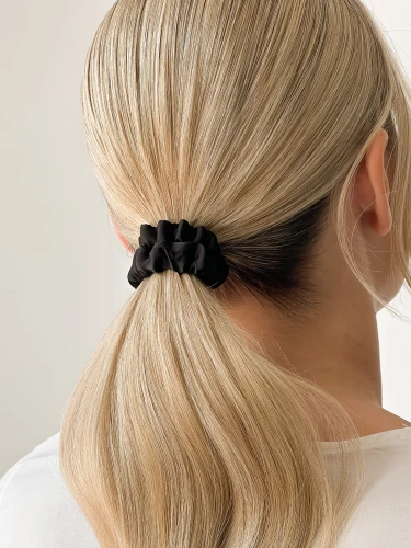 POSHYOU Mała jedwabna gumka PURE BLACK